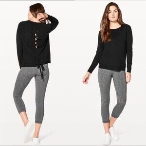 Lululemon Tied To You Sweater in Black 8